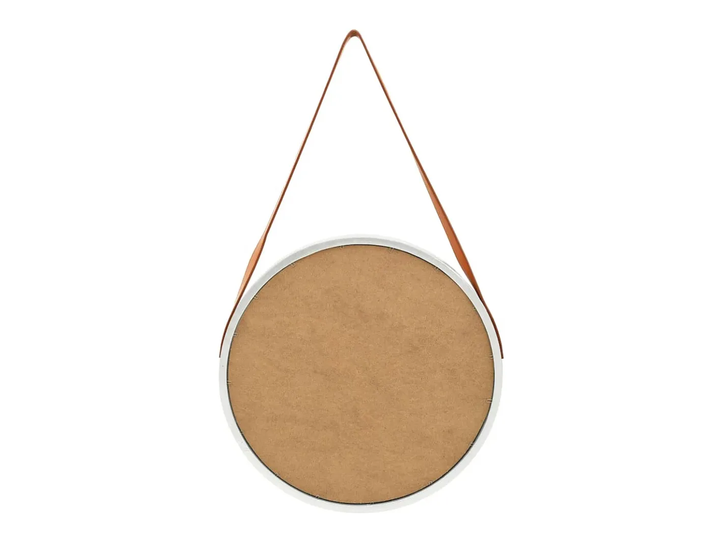 Espejo de pared con correa 50 cm Plata Plateado Sale
