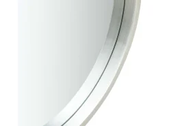 New Espejo de pared con correa 50 cm ES408067 Plateado