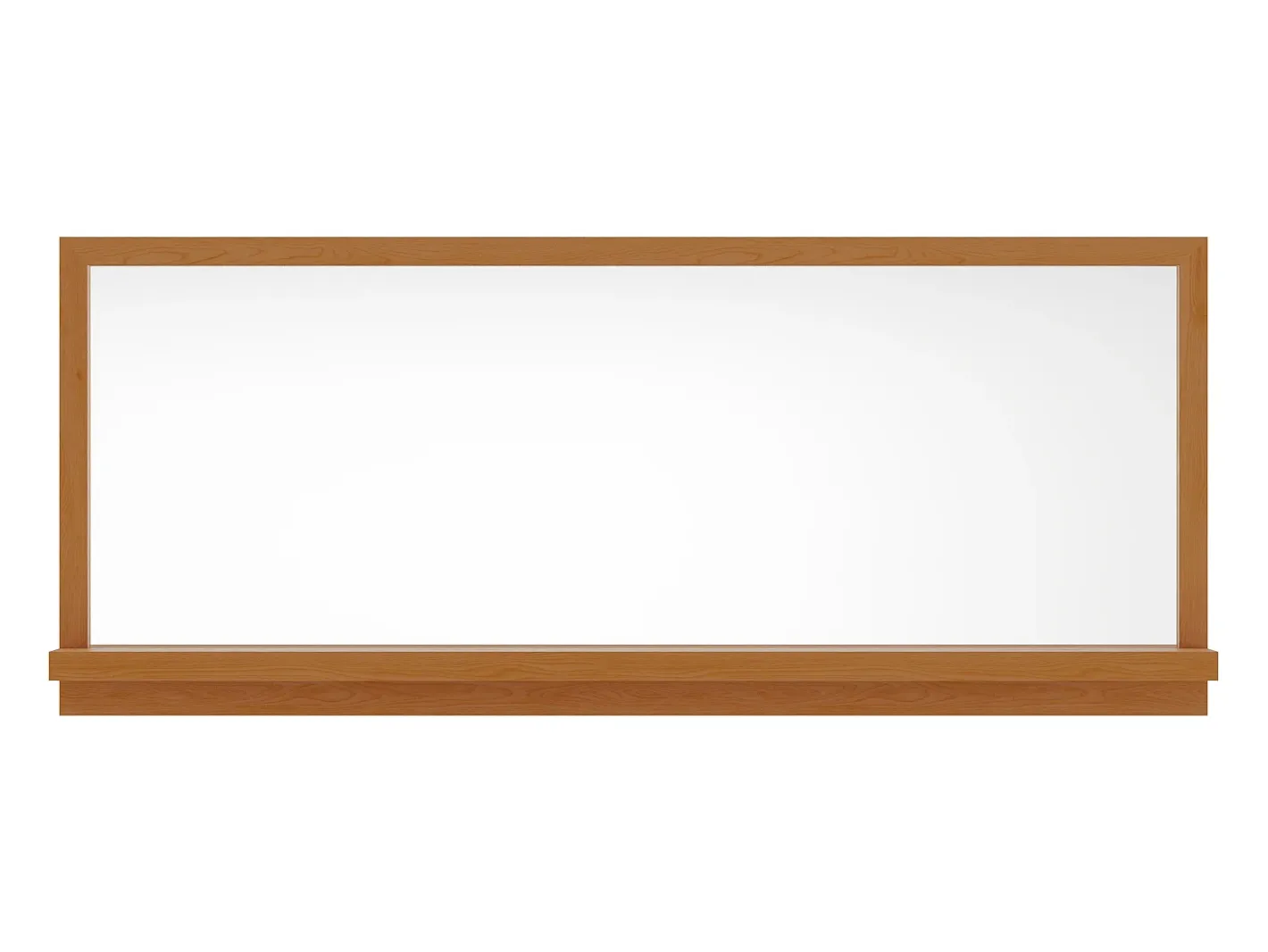 OZAIA Espejo De Pared|Espejo-Espejo de pared con estante de madera de roble , L. 120 x A. 50 cm, Natural, JIAO Color natural oscuro
