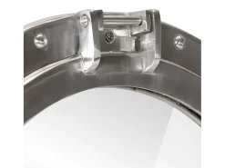 Espejo de pared con forma de ojo de buey Ø30 cm aluminio y cristal Plateado Best