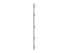 Hot Espejo de pared con luces LED 20x50 cm cristal ovalado Plateado
