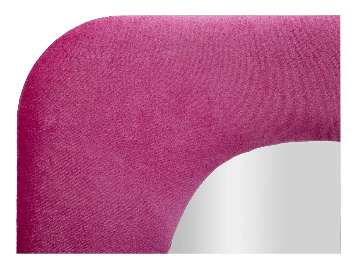 Espejo De Pared|Espejo-Espejo de pared con marco de terciopelo 160x60x4 cm Theodor - Fucsia Rosa