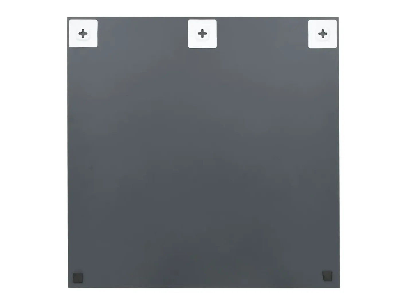Espejo De Pared|Espejo-Espejo de pared cuadrado vidrio 60x60 cm ES317673 Plateado