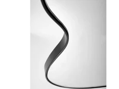 Sale MSO Espejo de pared de aluminio cepillado de 56 x 90 cm Ely Negro