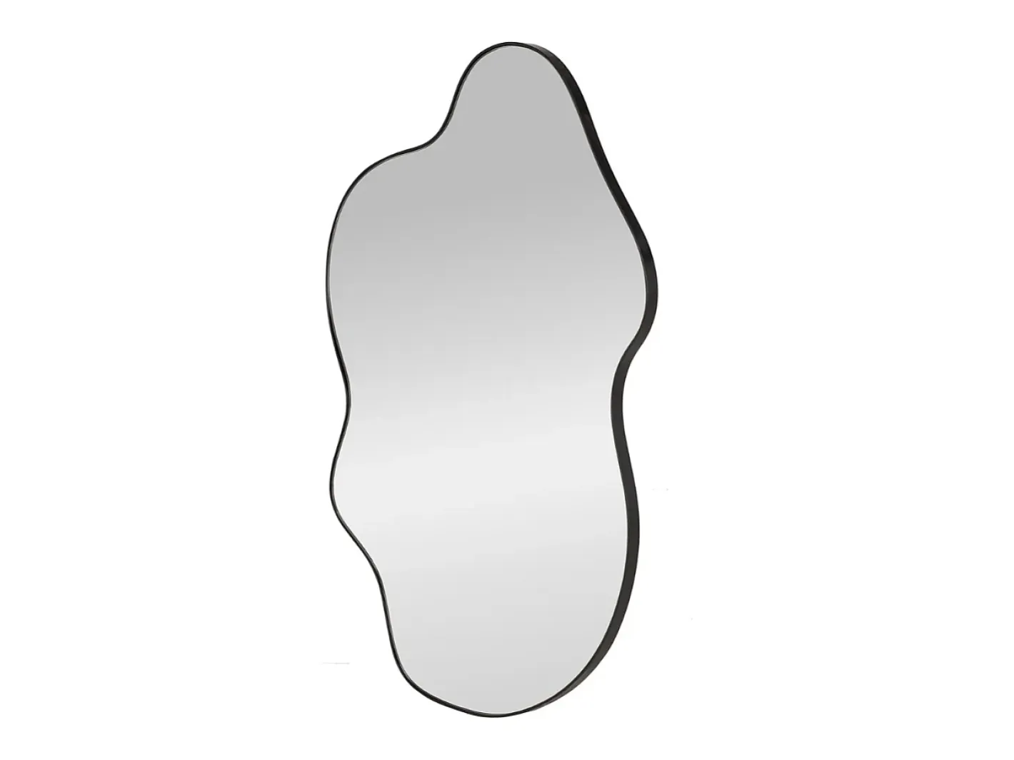 Sale MSO Espejo de pared de aluminio cepillado de 56 x 90 cm Ely Negro