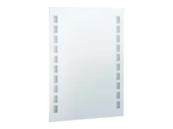 Espejo de pared de baño con LED 60x80 cm ES282936 Plateado New