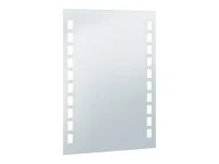 Espejo de pared de baño con LED 60x80 cm ES282936 Plateado New