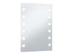 Espejo de pared de baño con LED 60x80 cm ES725383 Plateado