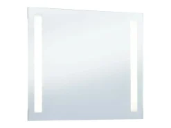 Discount Espejo de pared de baño con LED 80x60 cm ES645245 Plateado