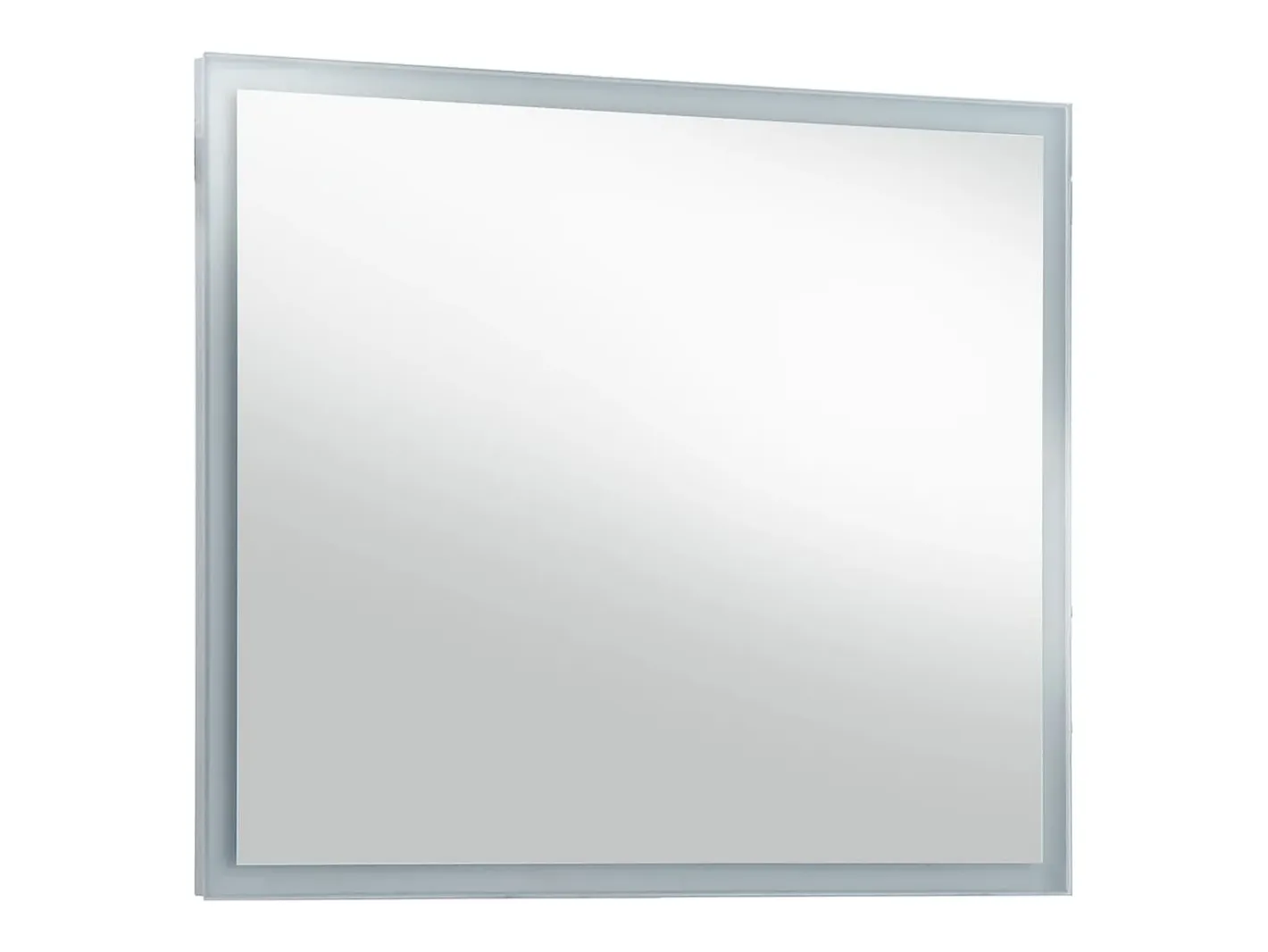 Espejo de pared de baño con LED 80x60 cm ES285174 Plateado Online