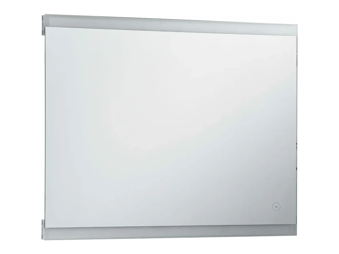 Clearance Espejo de pared de baño con LED y sensor táctil 80x60 cm ES617689 Plateado
