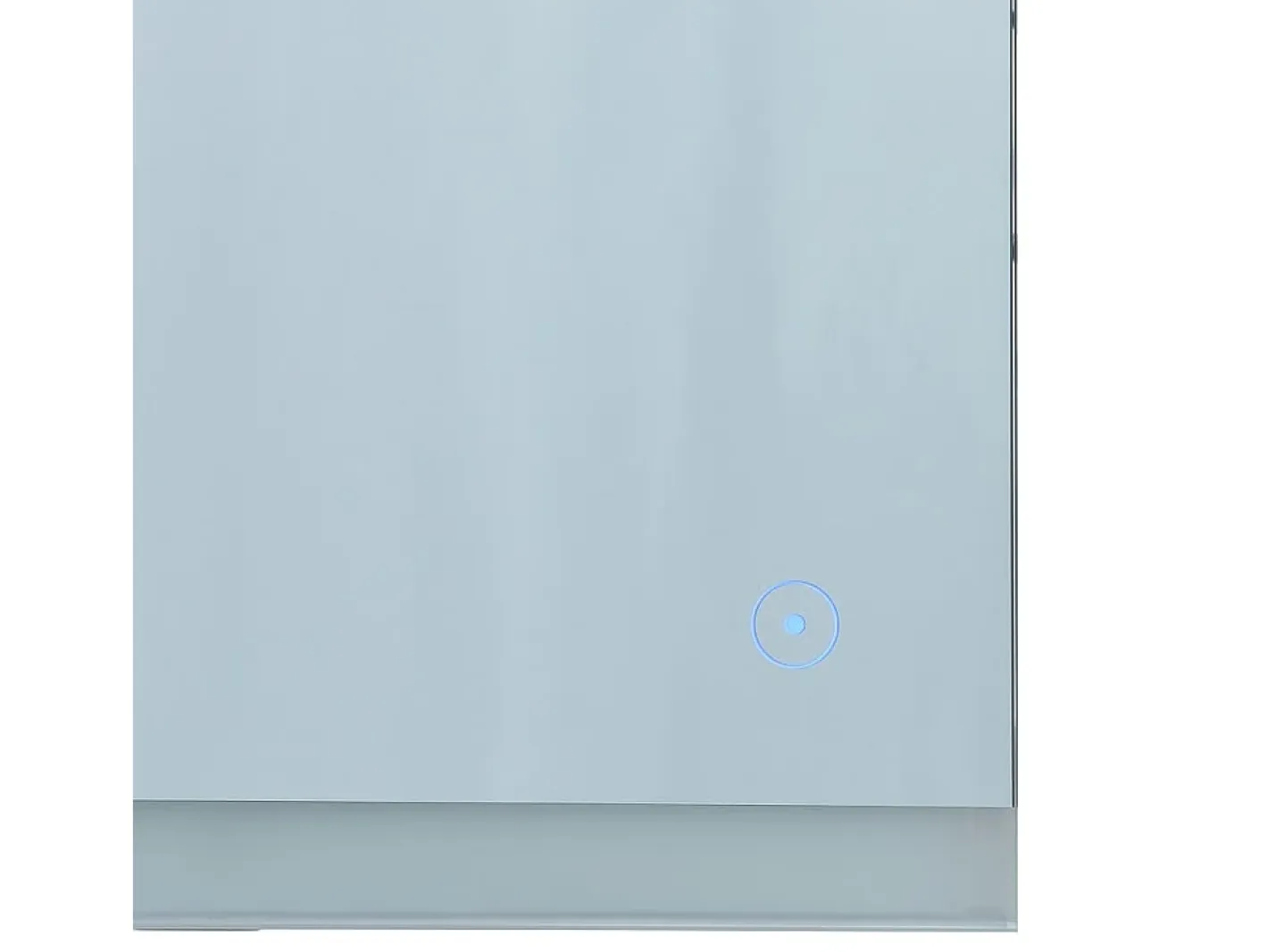 Clearance Espejo de pared de baño con LED y sensor táctil 80x60 cm ES617689 Plateado