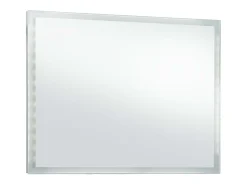 Espejo de pared de baño con LED 100x60 cm ES487105 Plateado Outlet