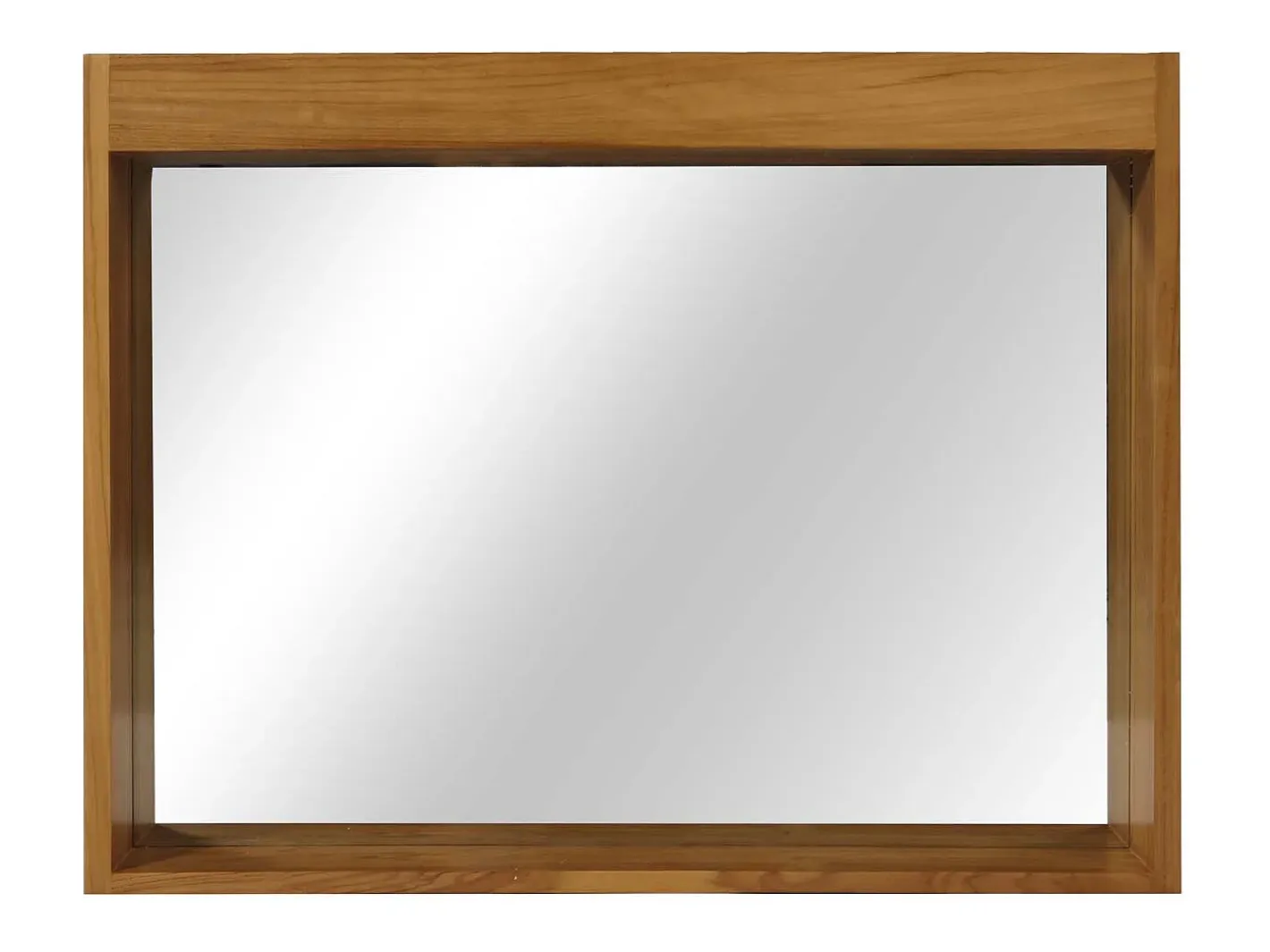 MCW Espejo De Pared|Espejo-Espejo de pared de teca -M75 Marru00f3n