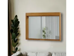 MCW Espejo De Pared|Espejo-Espejo de pared de teca -M75 Marru00f3n