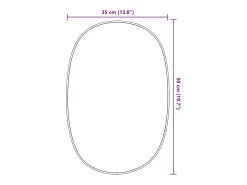 Espejo de pared 50x35 cm Dorado New