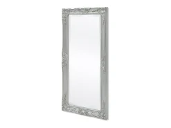 Espejo de pared estilo barroco 100x50 cm Plata Plateado Discount