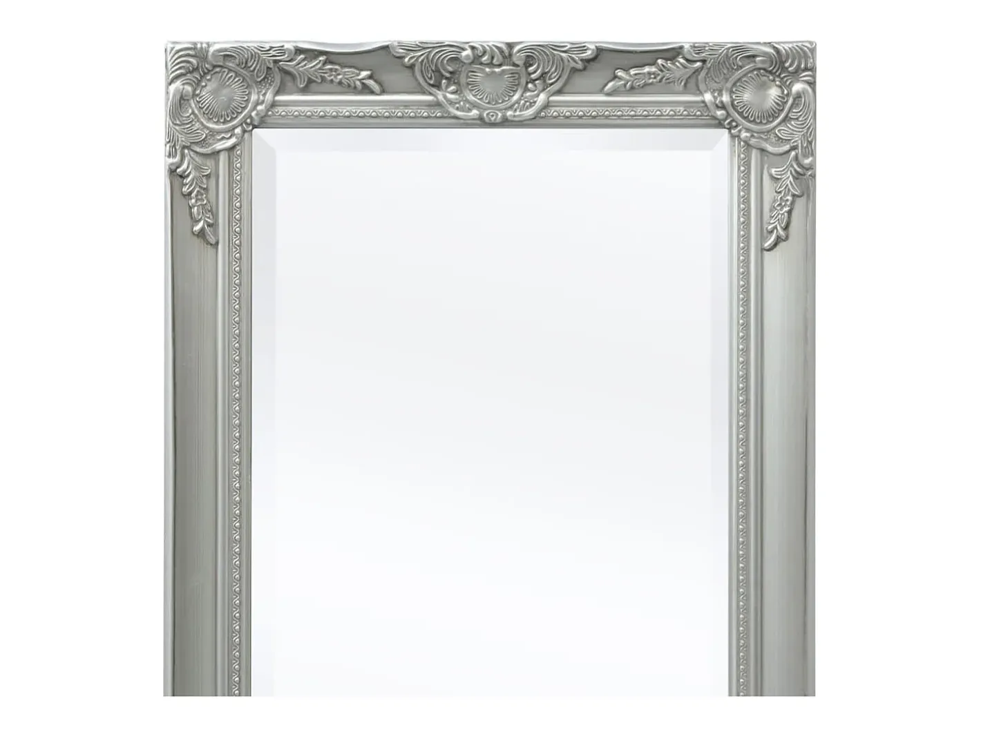 Espejo de pared estilo barroco 100x50 cm Plata Plateado Discount