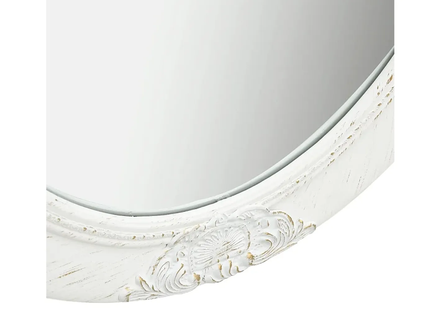 Espejo de pared estilo barroco 50x60 cm ES814549 Blanco New