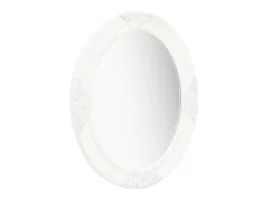 Espejo de pared estilo barroco 50x60 cm ES814549 Blanco New