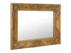 Espejo De Pared|Espejo-Espejo de pared estilo barroco 50x40 cm ES883707 Dorado