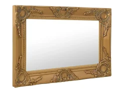 Espejo De Pared|Espejo-Espejo de pared estilo barroco 60x40 cm ES144746 Dorado