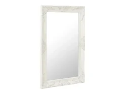 Clearance Espejo de pared estilo barroco 50x80 cm Blanco