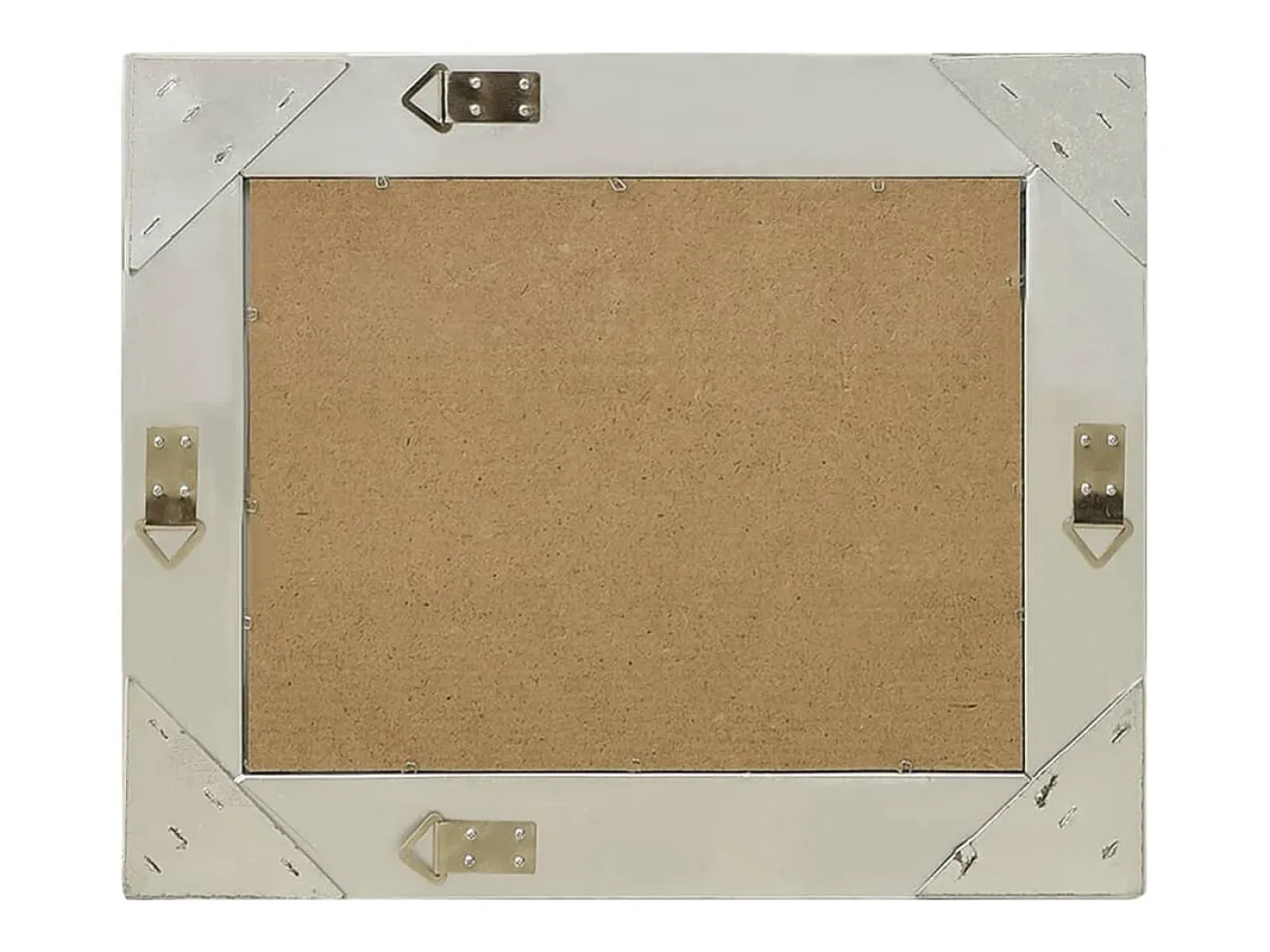 Espejo De Pared|Espejo-Espejo de pared estilo barroco 50x40 cm Plata Plateado