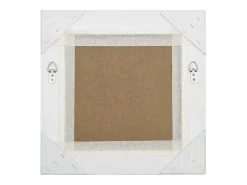 Espejo de pared estilo barroco 40x40 cm Plata Plateado Clearance