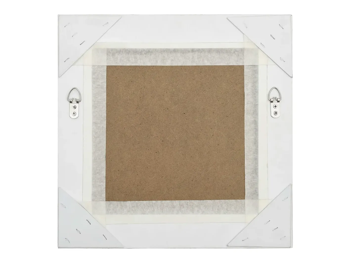 Espejo de pared estilo barroco 40x40 cm Plata Plateado Clearance