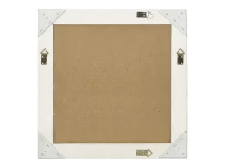 Clearance Espejo de pared estilo barroco 60x60 cm Blanco