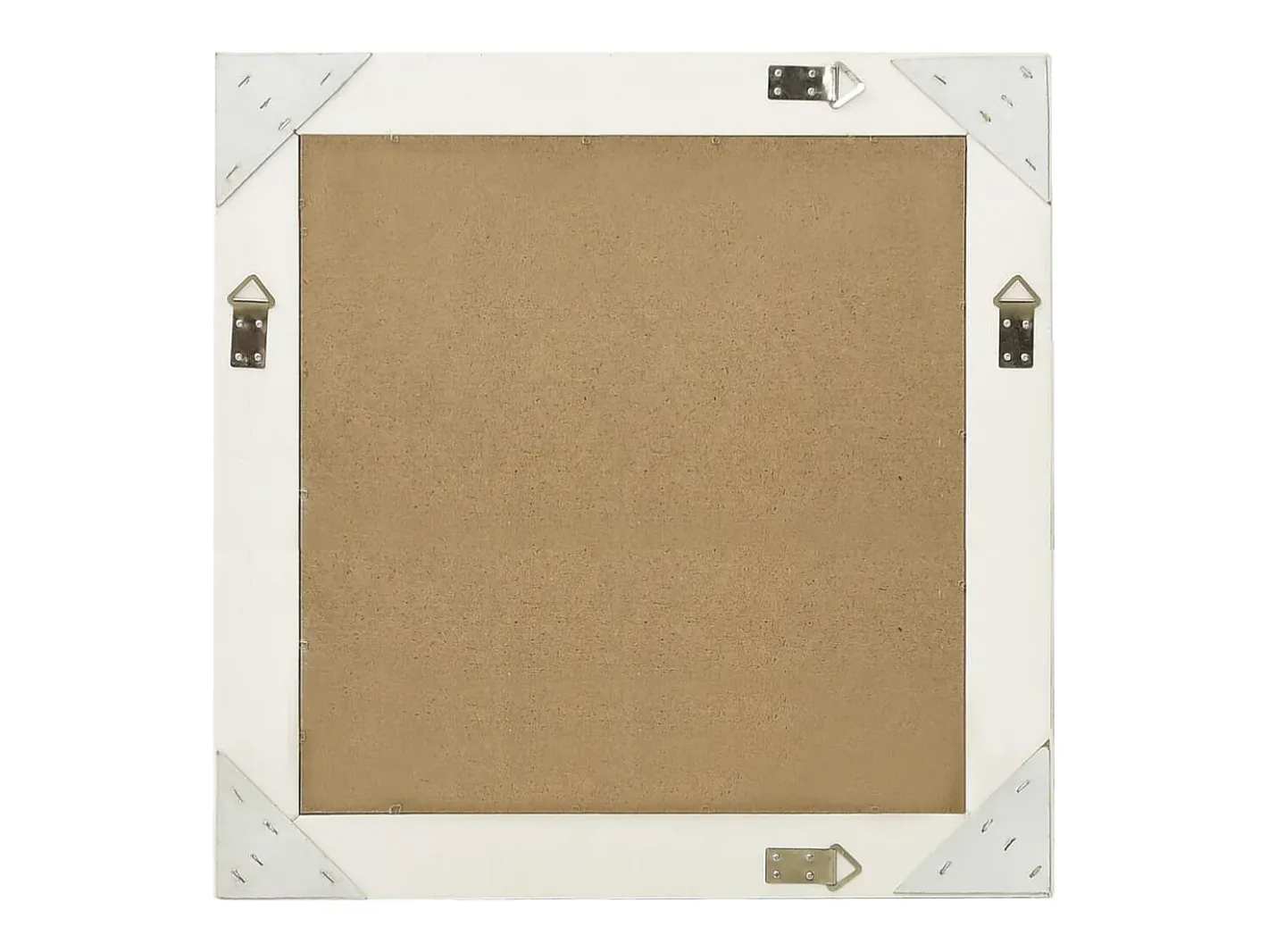 Clearance Espejo de pared estilo barroco 60x60 cm Blanco