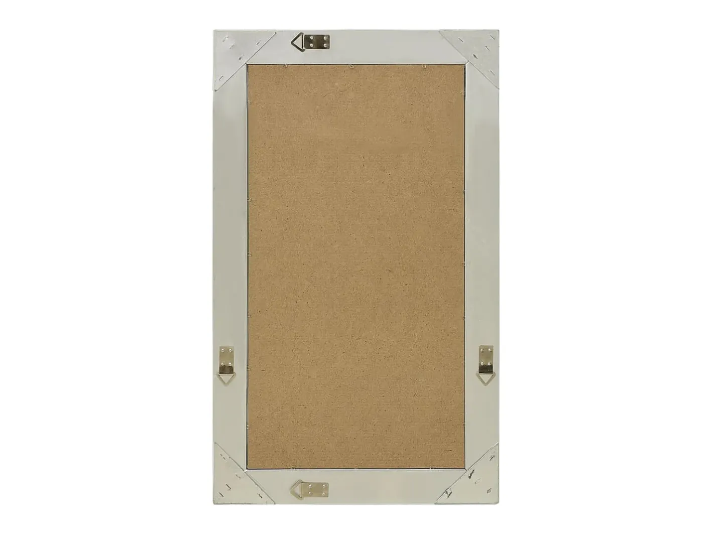 Espejo de pared estilo barroco 50x80 cm Plata Plateado Best