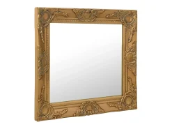 Espejo de pared estilo barroco 50x50 cm ES675676 Dorado Sale