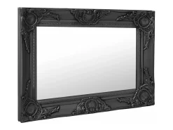 Espejo de pared estilo barroco 60x40 cm ES599304 Negro Best