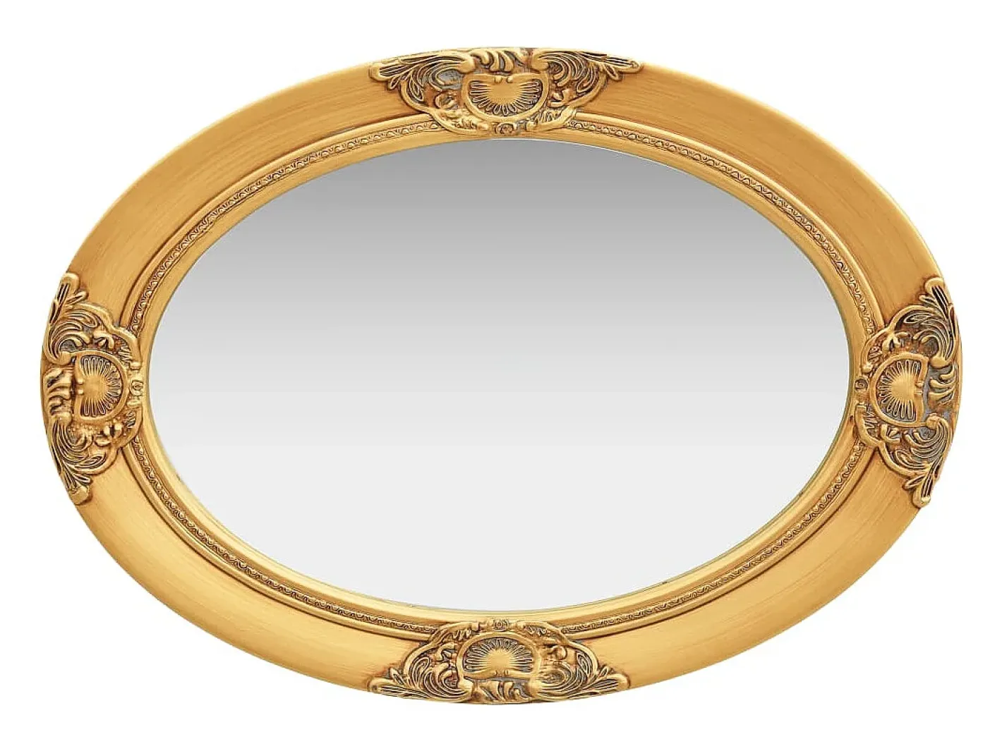 Espejo De Pared|Espejo-Espejo de pared estilo barroco 50x70 cm Dorado
