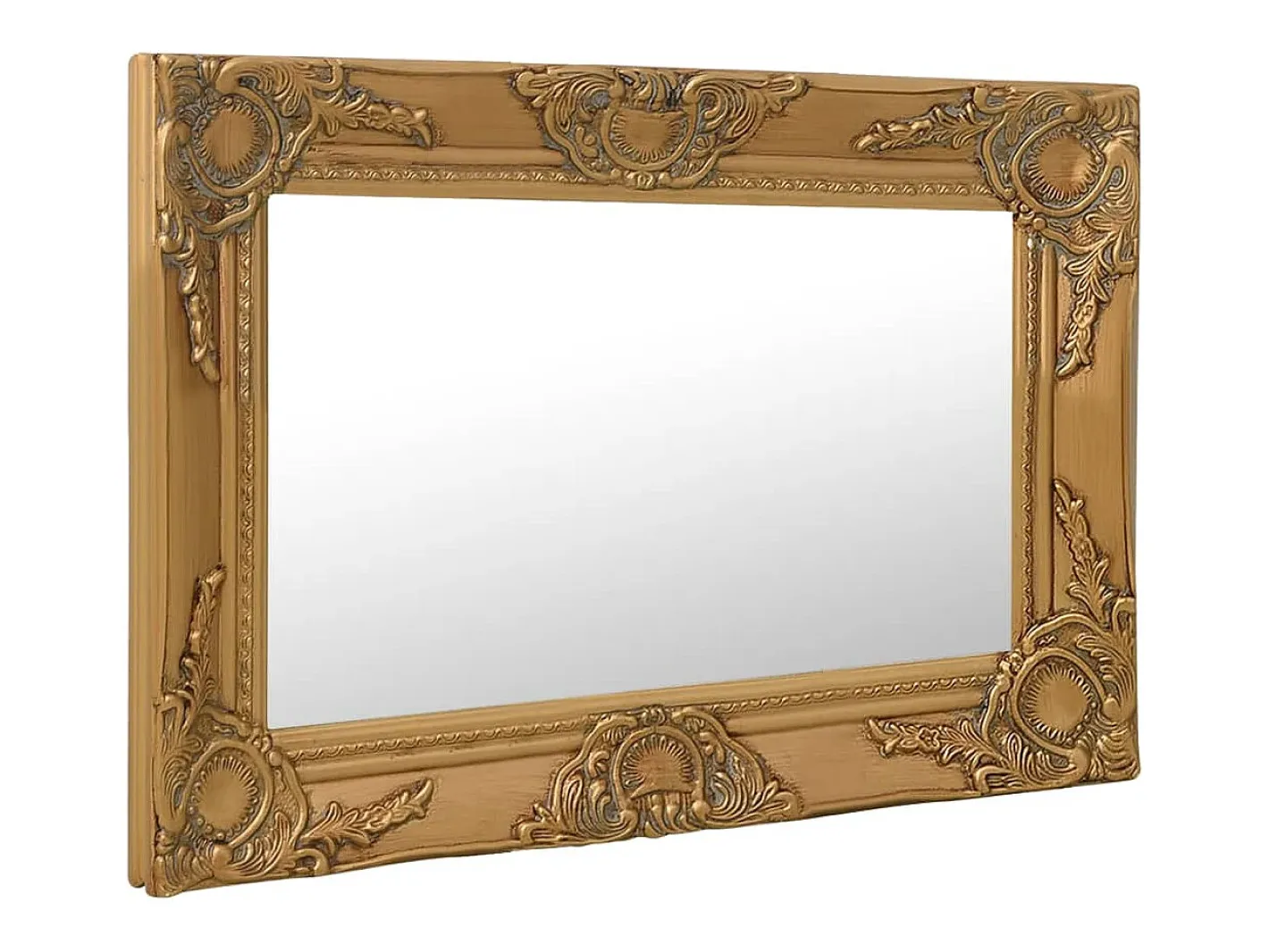 Espejo De Pared|Espejo-Espejo de pared estilo barroco 60x40 cm Dorado