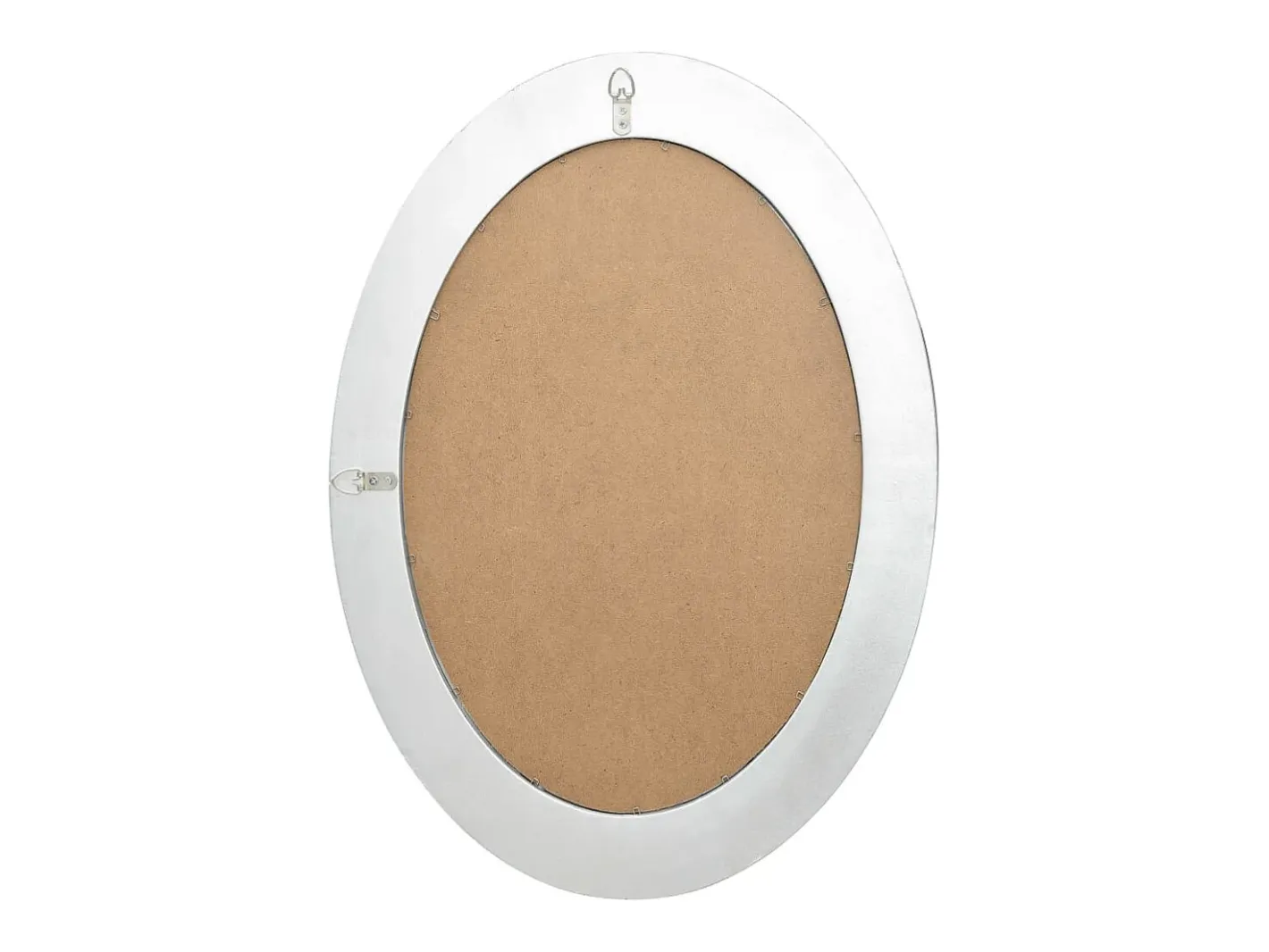 Espejo de pared estilo barroco 50x70 cm Plata Plateado