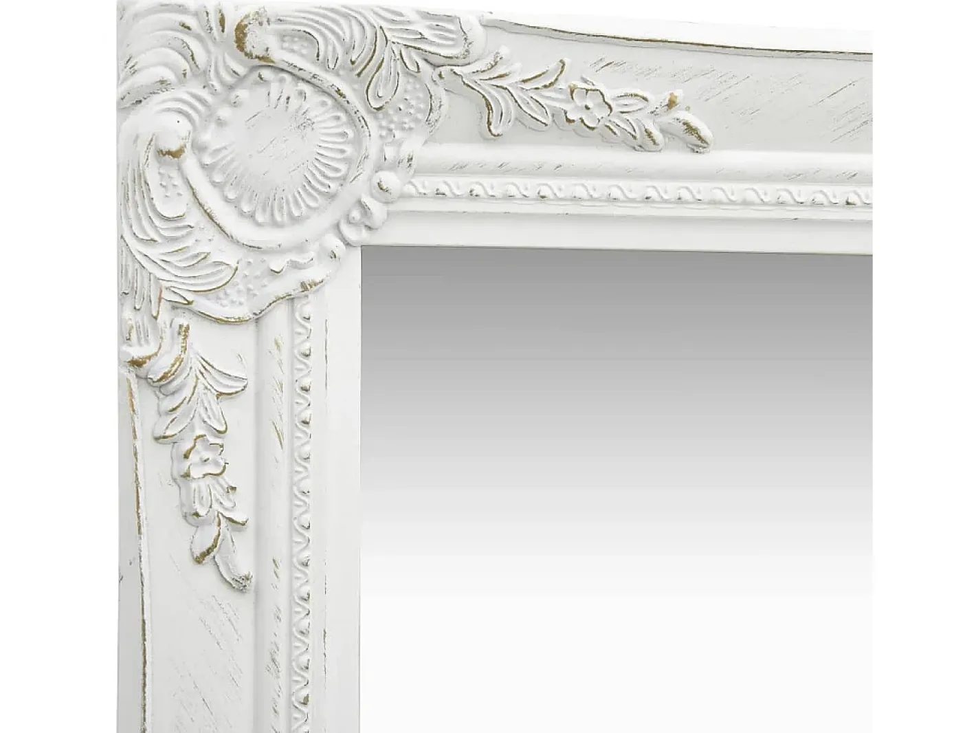 Espejo De Pared|Espejo-Espejo de pared estilo barroco 40x40 cm ES342150 Blanco