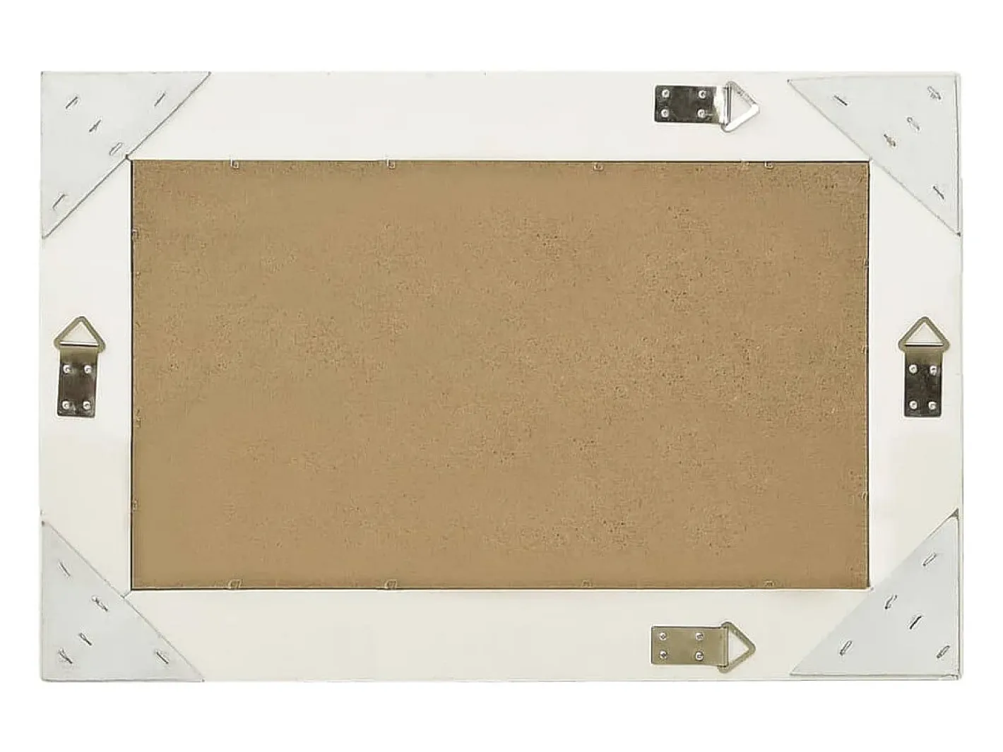 New Espejo de pared estilo barroco 60x40 cm ES250671 Blanco
