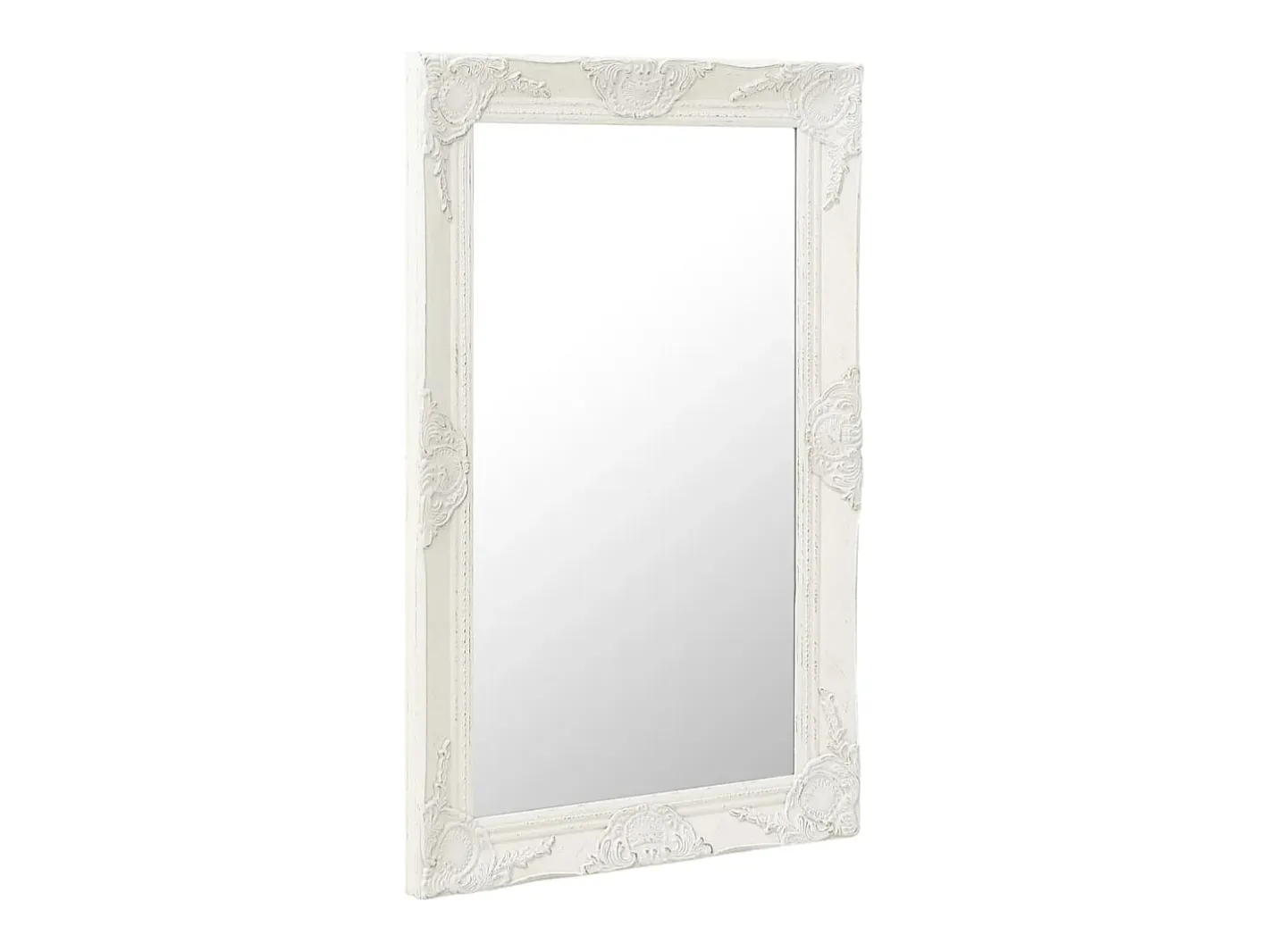 Espejo de pared estilo barroco 50x80 cm ES104955 Blanco Hot