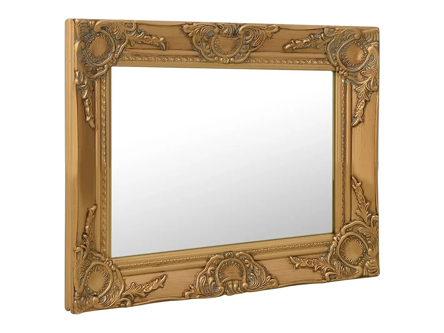 Espejo de pared estilo barroco 50x40 cm Dorado