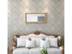 Espejo de pared estilo barroco 100x50 cm Dorado Discount