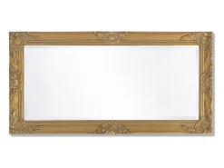 Espejo de pared estilo barroco 100x50 cm Dorado Discount
