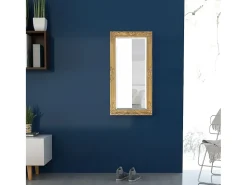 Espejo de pared estilo barroco 100x50 cm Dorado Discount