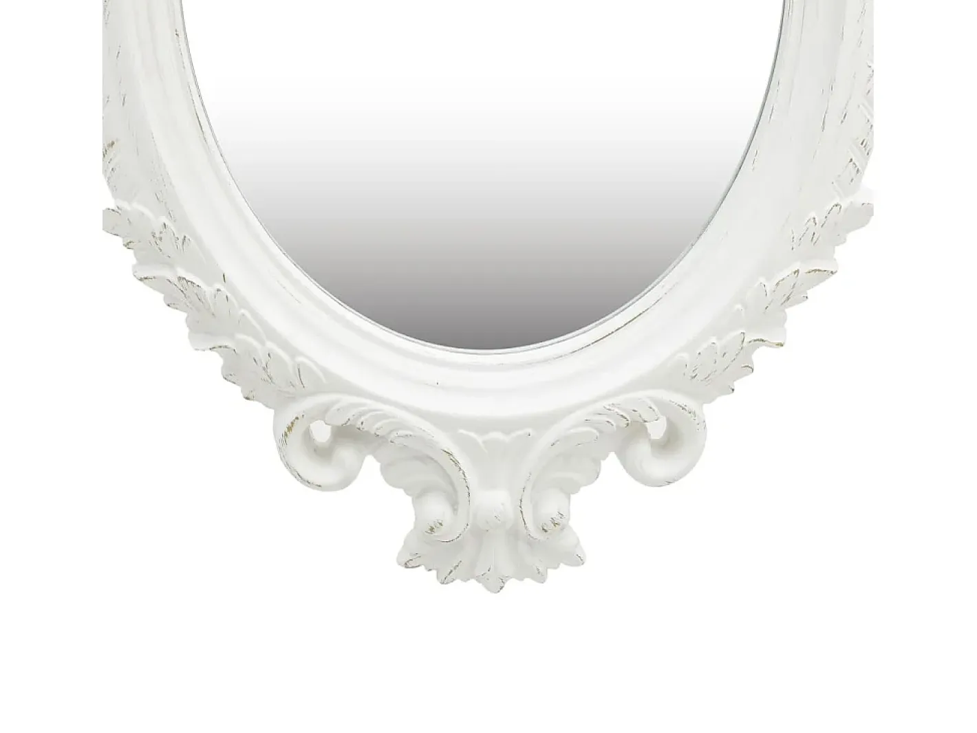 Espejo De Pared|Espejo-Espejo de pared estilo castillo 56x76 cm Blanco