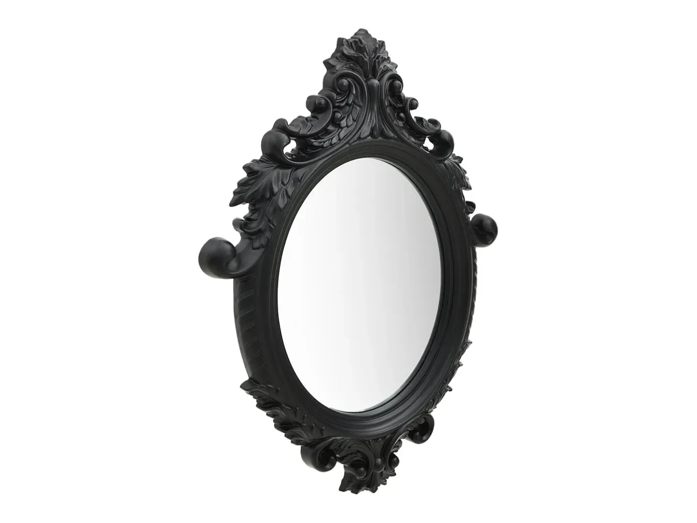 Sale Espejo de pared estilo castillo 56x76 cm ES329531 Negro