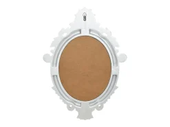 Espejo de pared estilo castillo 56x76 cm Plata Plateado Best