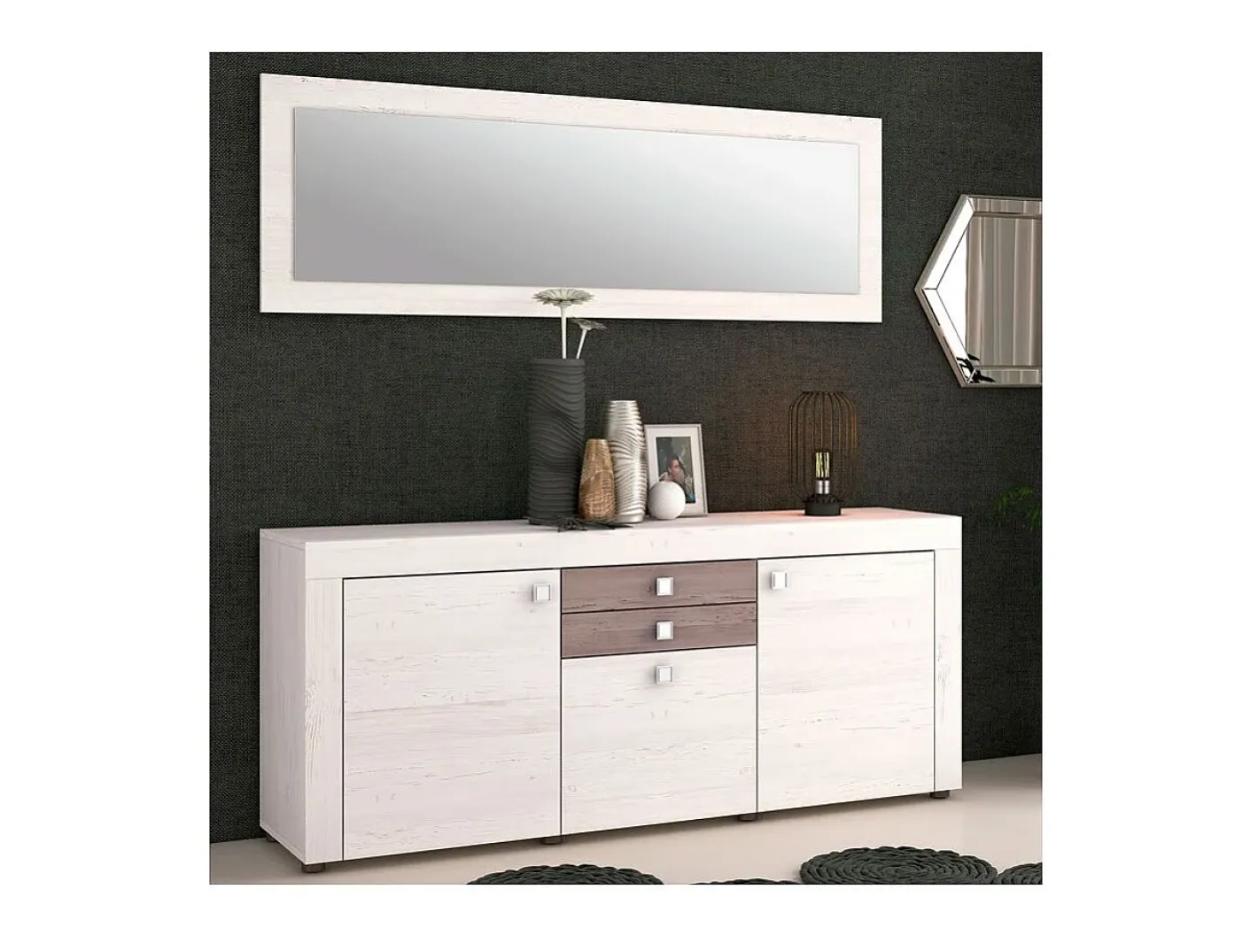Online duehome Espejo de pared Julieta 167 Andersen Pino Gris