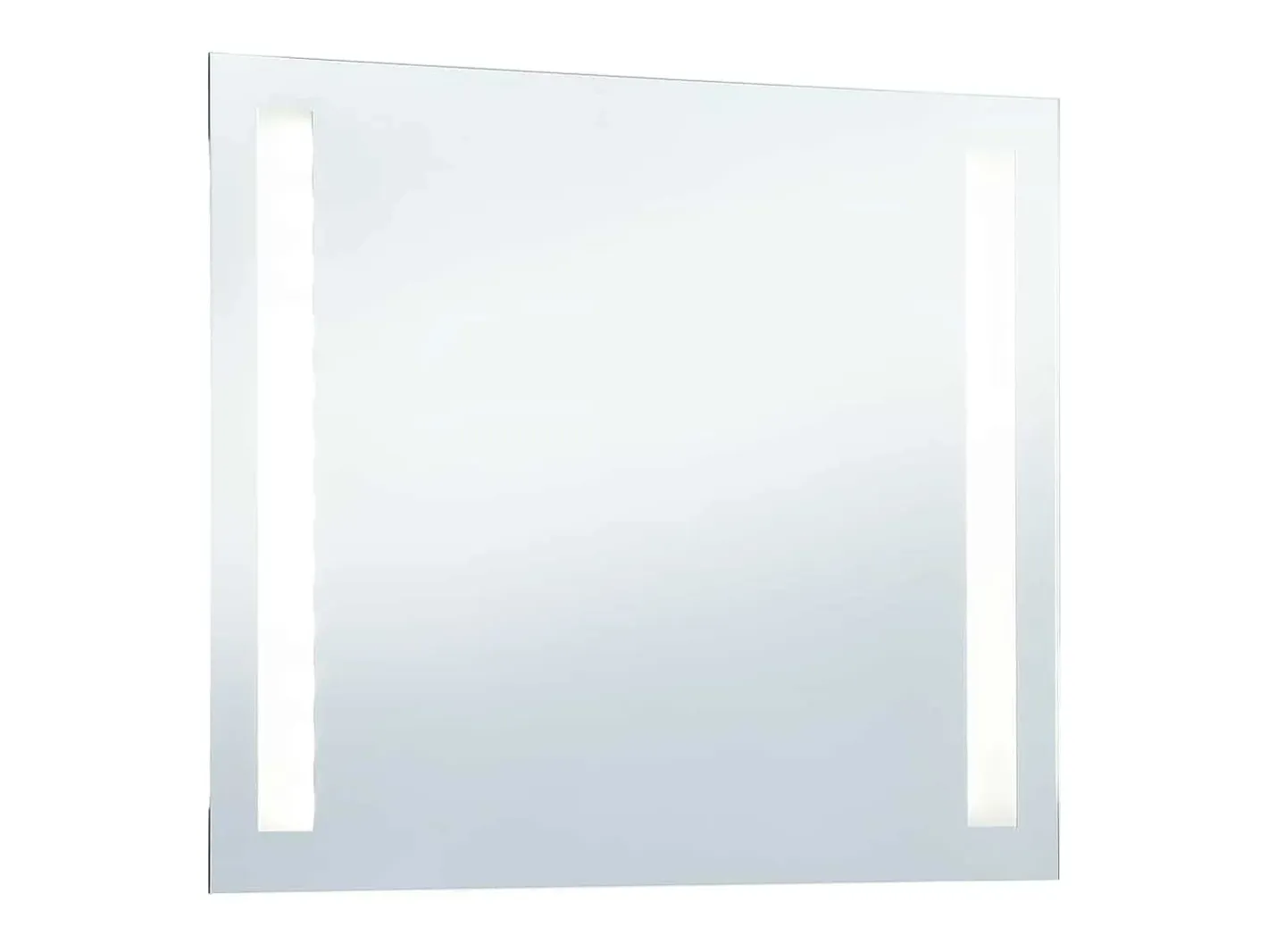 Espejo de pared LED para baño 80x60 cm Plateado Sale